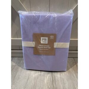 Pottery barn teen classic organic sheet set for XL twin in lavender new